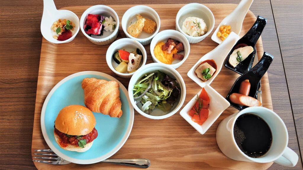 朝食盛り付け例１