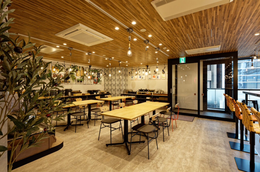 朝食会場