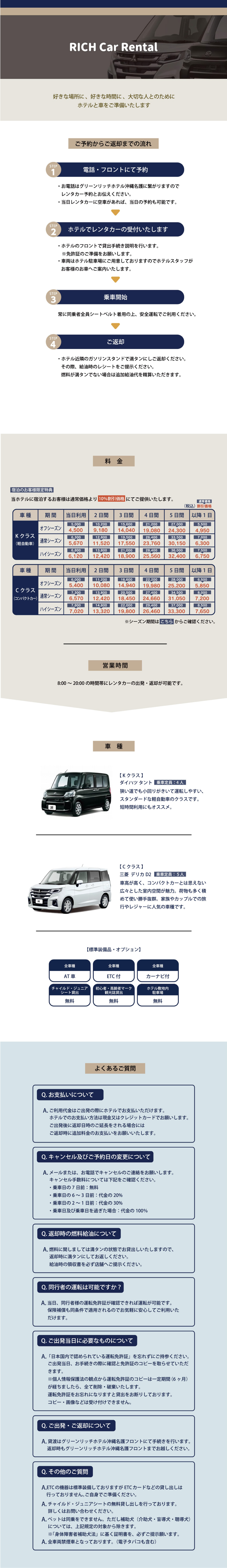 レンタカー情報