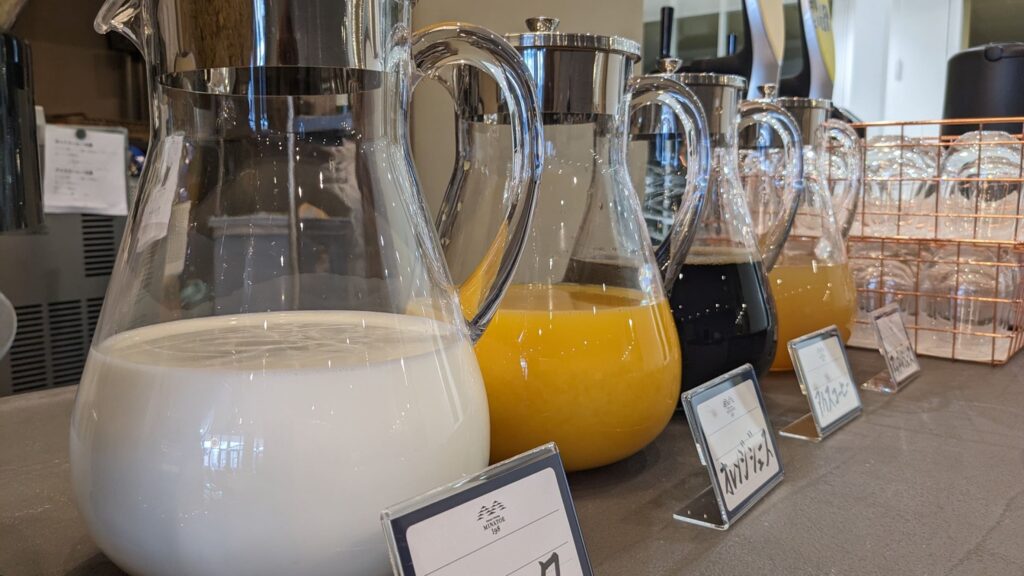 朝食ドリンクバー