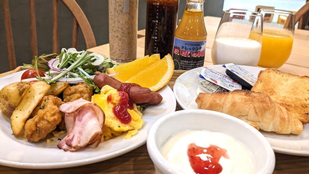 朝食盛り付け例２